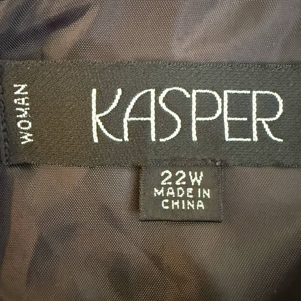 Women's Kasper Dress Size 22W Gray Sleeveless - Picture 4 of 8